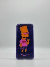 Coque iPhone XS dessin animé Bart Simpson