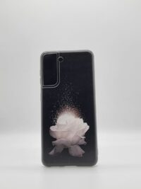 Coque Samsung Galaxy S21 5G Fleurs rose blanche