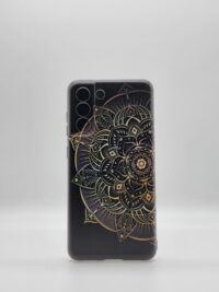 Coque Samsung Galaxy S21 FE Fantaisie Fleurs Motifs Doré