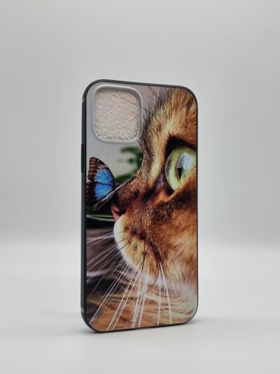 Coque iPhone 12/ Pro Animaux Chatons Papillon