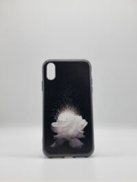 Coque iPhone XR Fantaisie Rose blanche